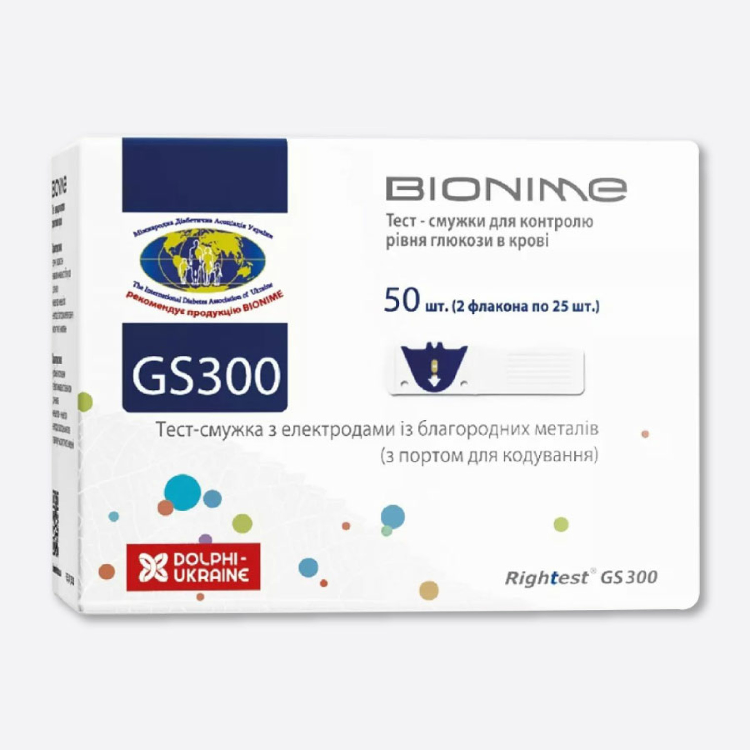 Тест-смужки Bionime Rightest GS 300 N50