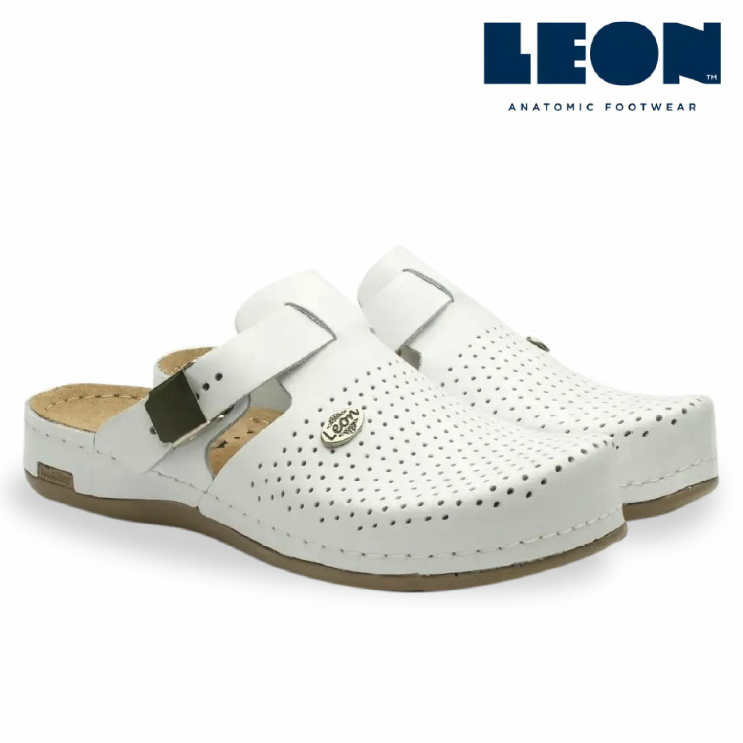 Анатомічні тапочки-сабо Leon 950 (білі)