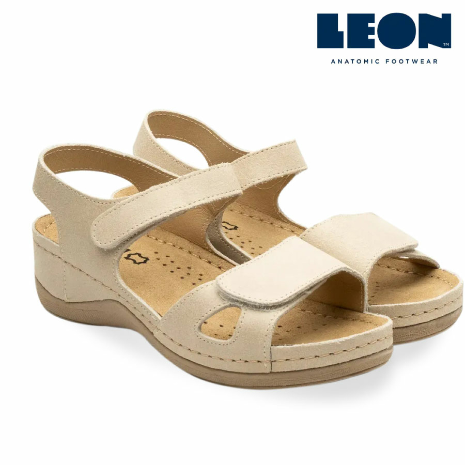 Анатомічні сандалі Leon 935 (бежеві)