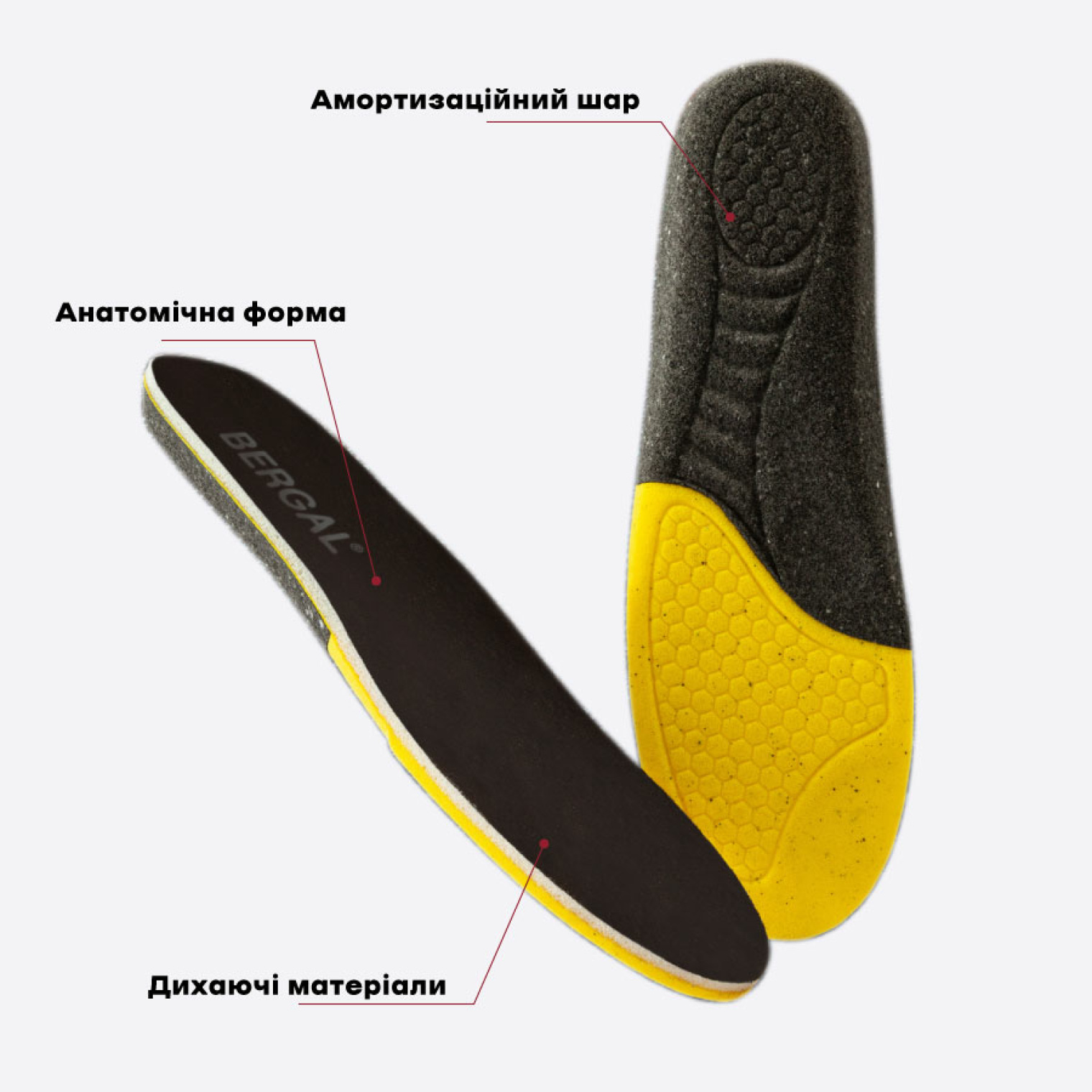 <span data-mce-style="color: rgb(0, 0, 0);" style="color: rgb(0, 0, 0);">Особенности стелек BERGAL Sneaker</span>