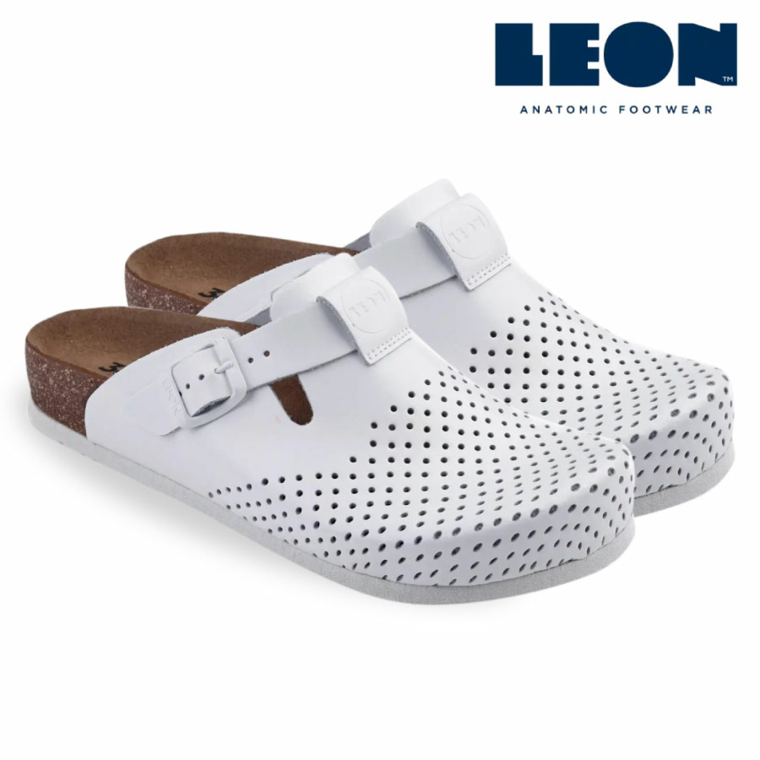 Анатомічні тапочки-сабо Leon 4250 (білі)