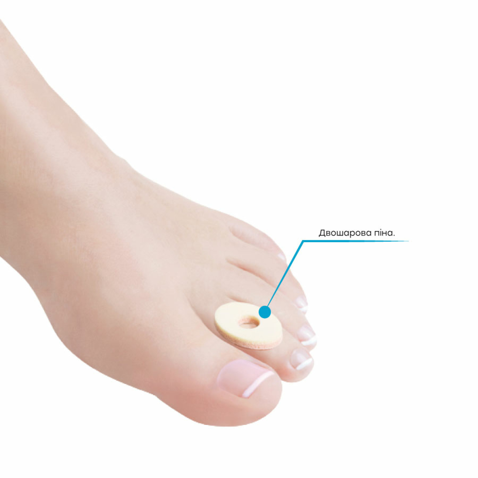 Подушечка на палець Ortomedica пінна F-00022-11 OPC