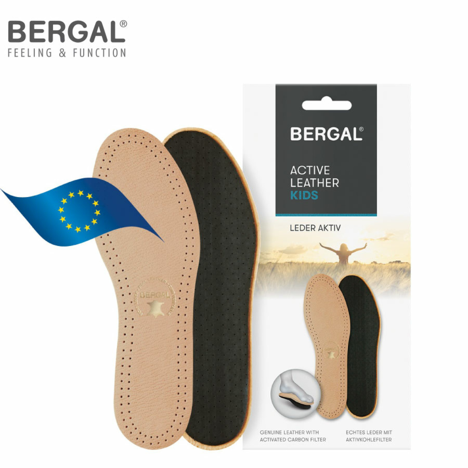 Анатомічні устілки для дітей BERGAL Active Leather Kids