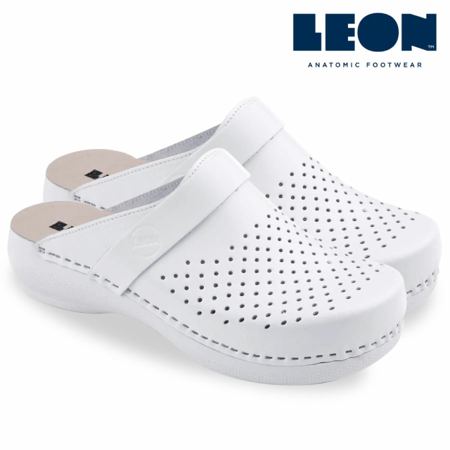 Сабо жіночі Leon PU102 (білі)