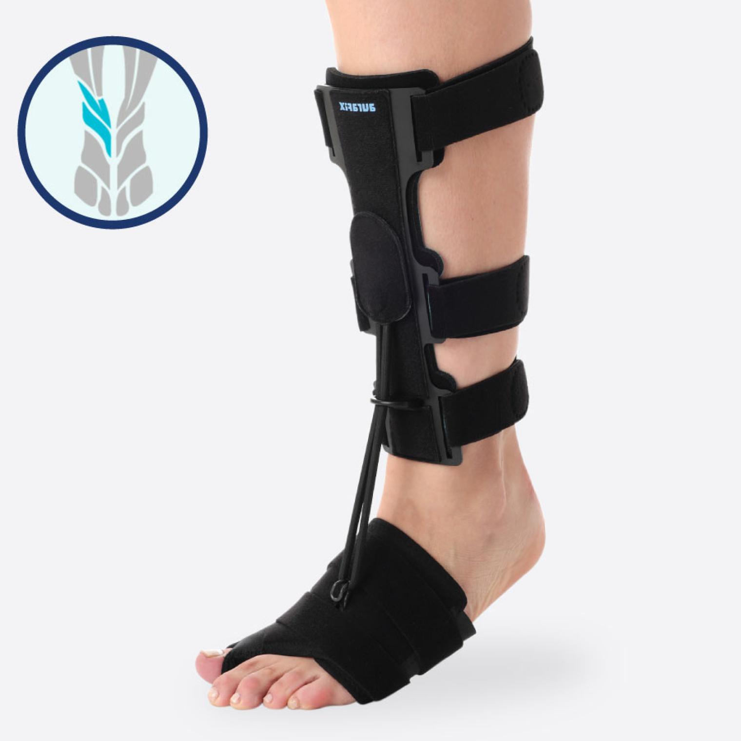 Бандаж на гомілковостопний суглоб при падаючій стопі Aurafix 411 U