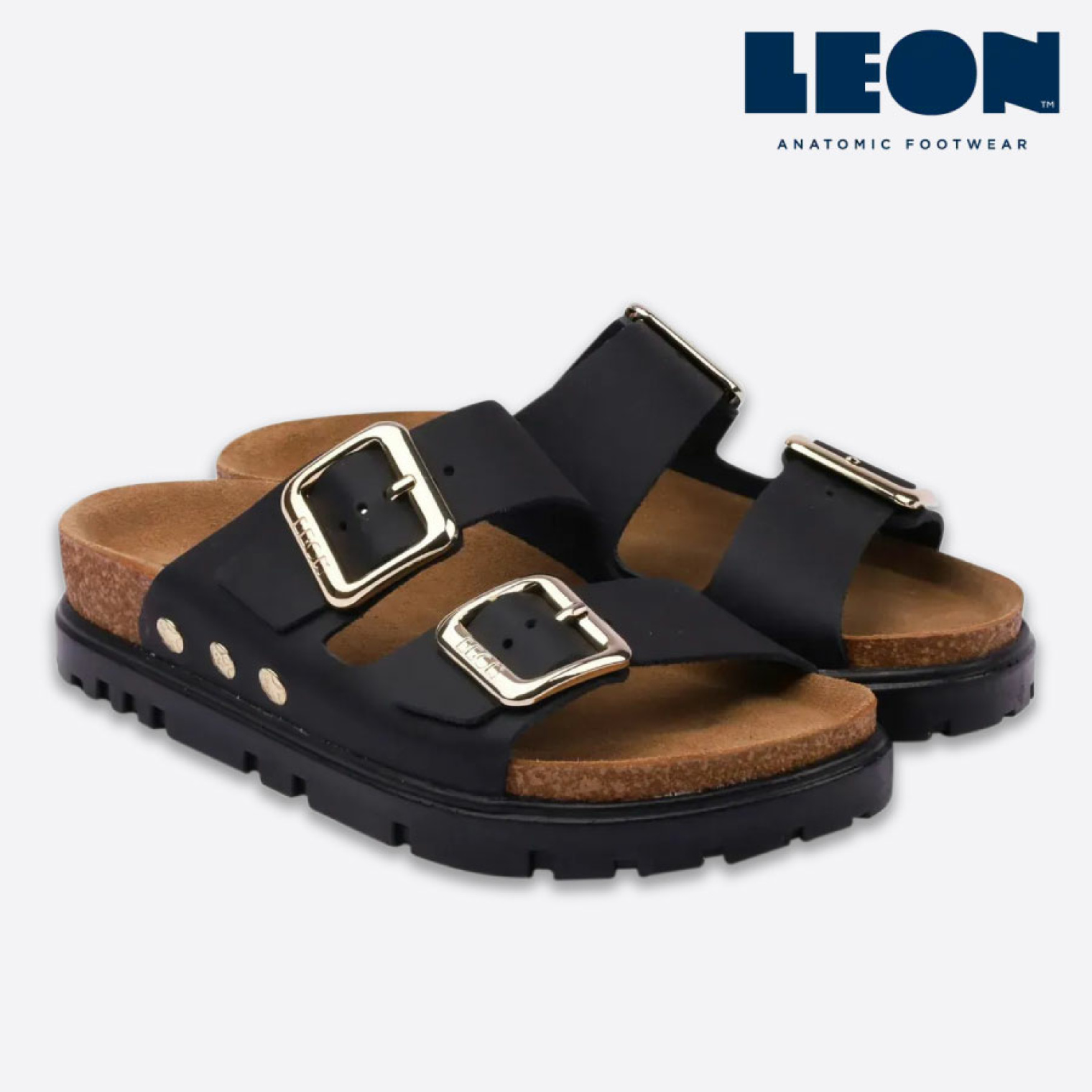 Анатомічні жіночі тапочки Leon 6010 (чорні)