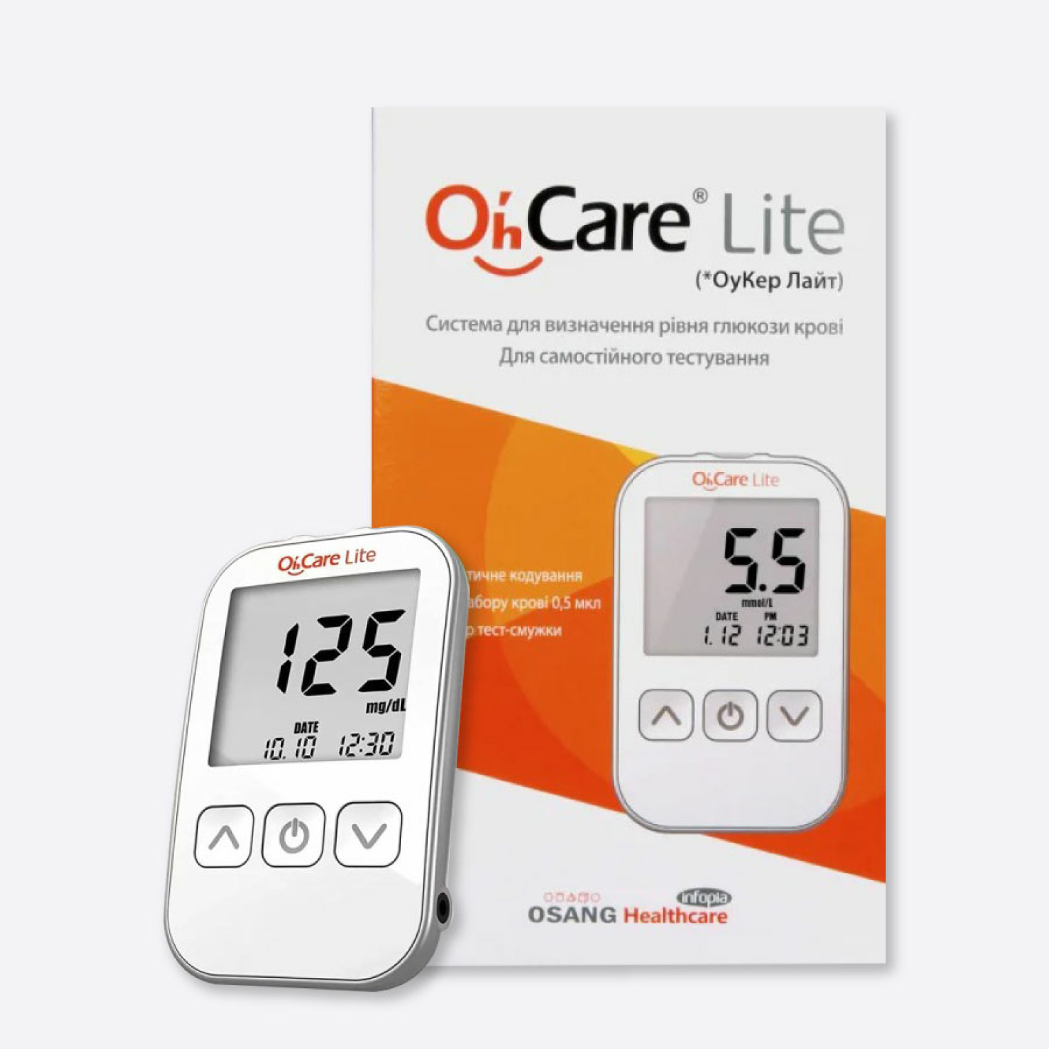 Глюкометр Oh'Care Lite + тест-смужки (100 шт)