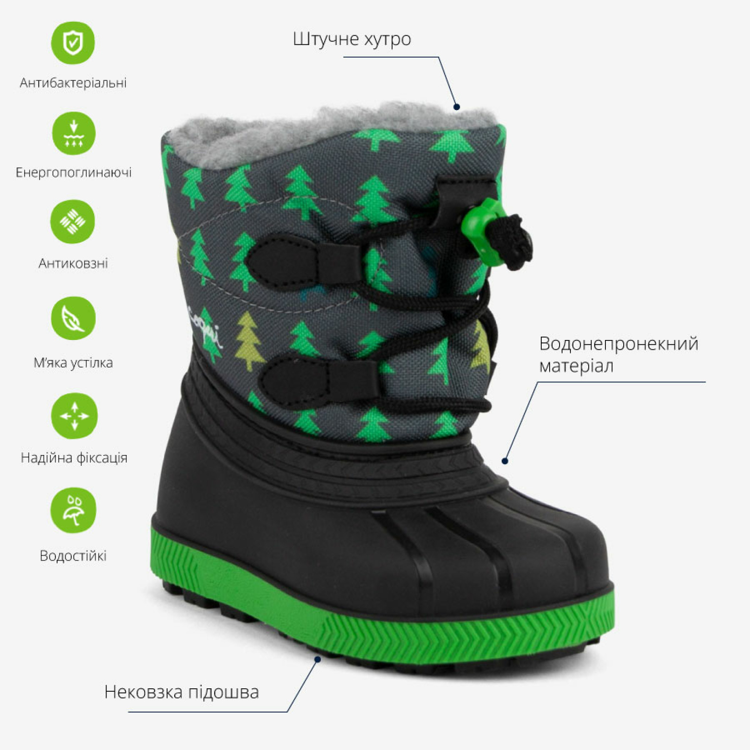 <span data-mce-style="color: rgb(0, 0, 0);" style="color: rgb(0, 0, 0);">Особливості чоботів COQUI BERGY (5032 Antracit tree)</span>