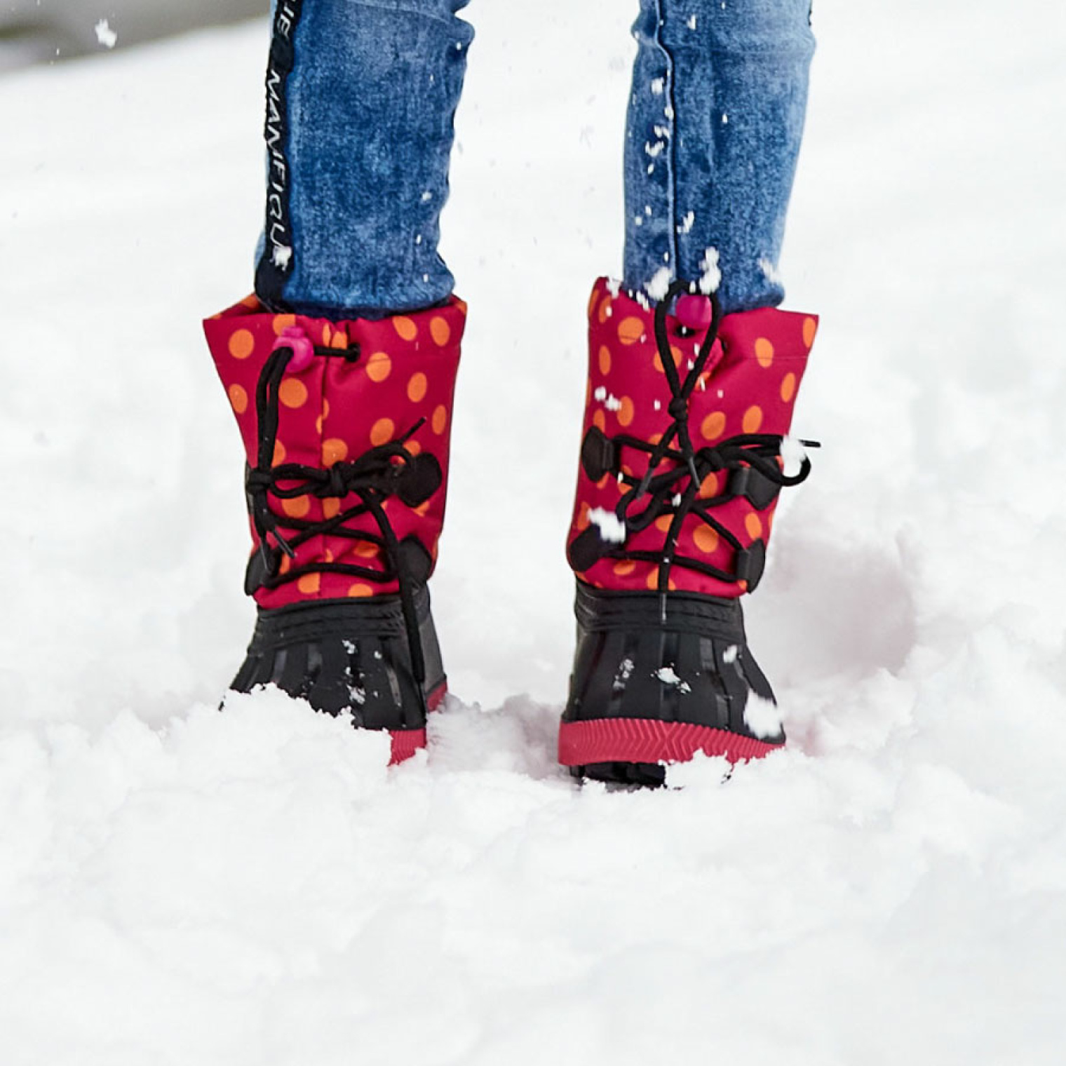 Дитячі чоботи сноубутси COQUI BERGY (5033 Lt. fuchsia dots)