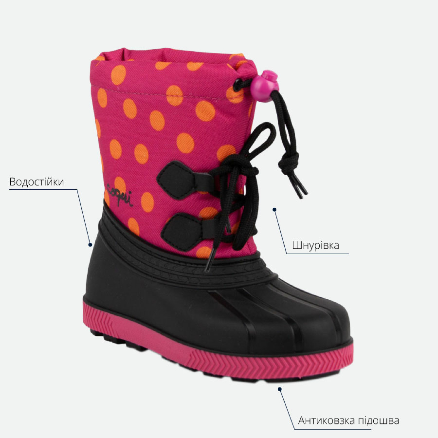 <span data-mce-style="color: rgb(0, 0, 0);" style="color: rgb(0, 0, 0);">Особливості чобот COQUI BERGY</span>