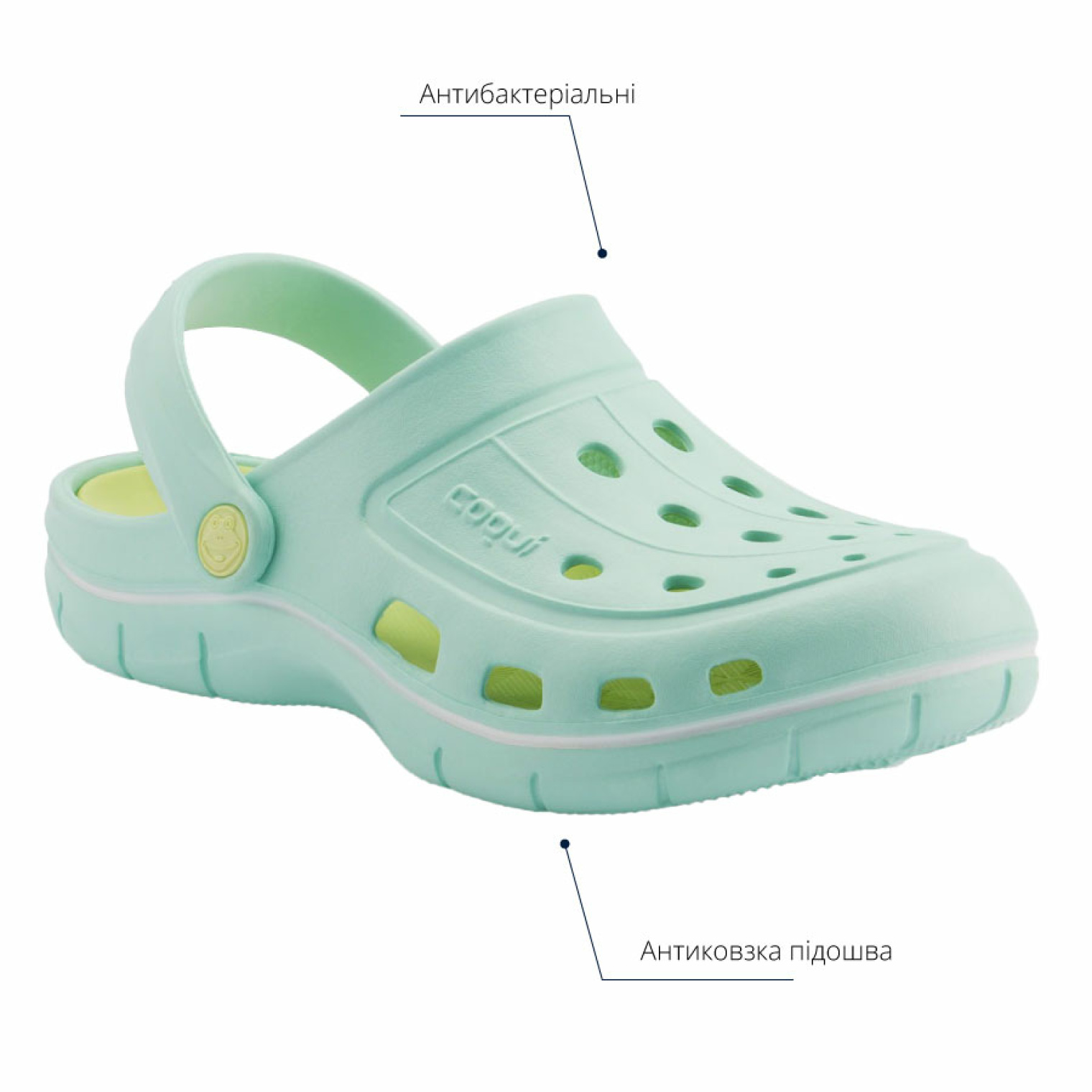 <span data-mce-style="color: rgb(0, 0, 0);" style="color: rgb(0, 0, 0);">Сабо COQUI женские JUMPER 6352 (мятный)</span>