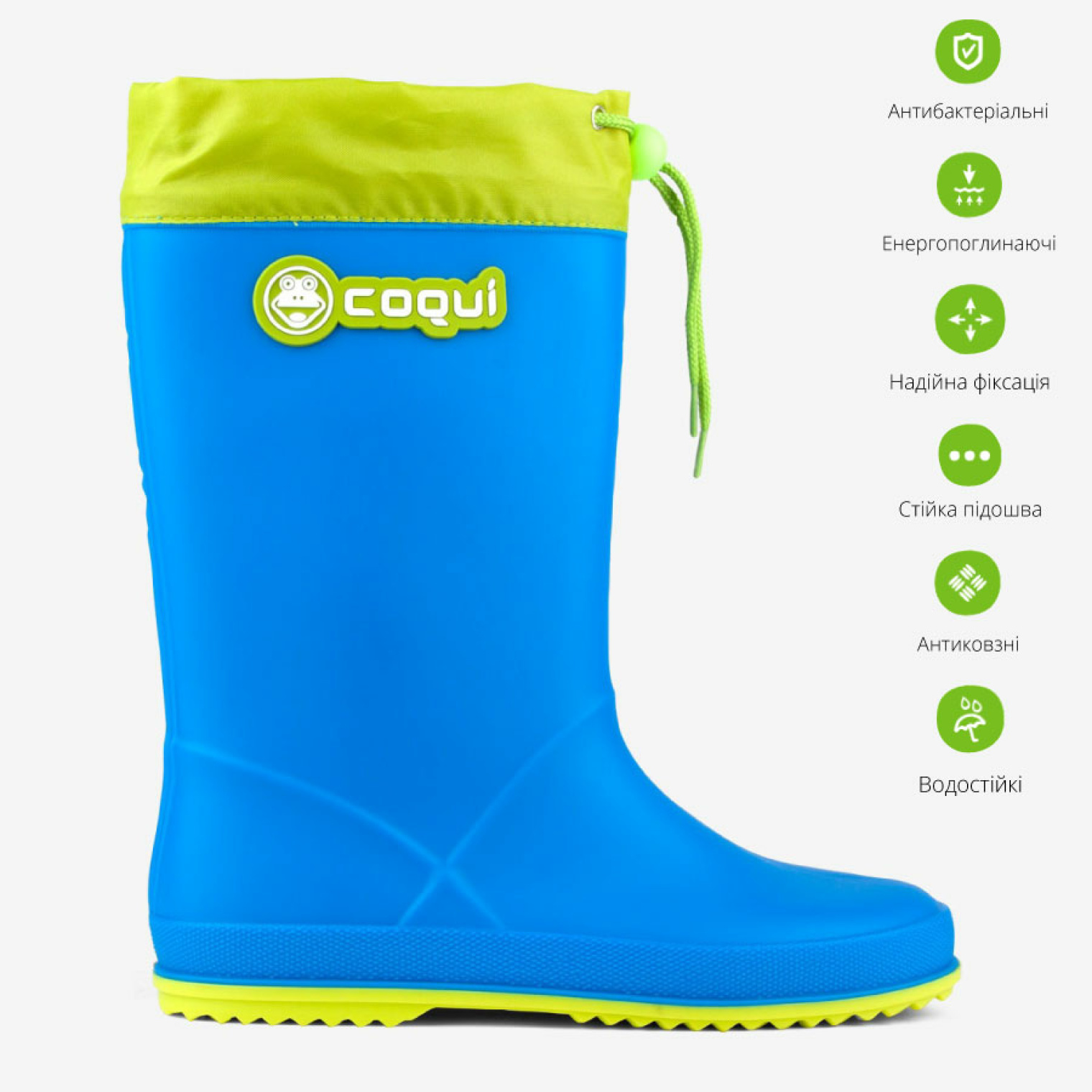 <span data-mce-style="color: rgb(0, 0, 0);" style="color: rgb(0, 0, 0);">Особливості чобіт&nbsp;COQUI RAINY</span>