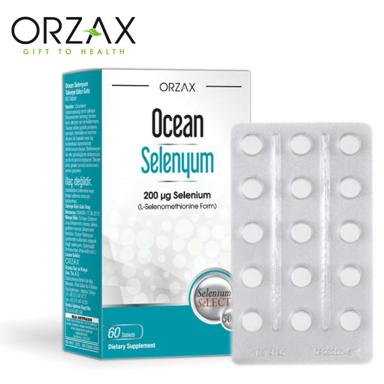 <span data-mce-style="color: rgb(0, 0, 0);" style="color: rgb(0, 0, 0);">Диєтична добавка ORZAX Ocean Селен 200 мкг (60 пігулок)</span>