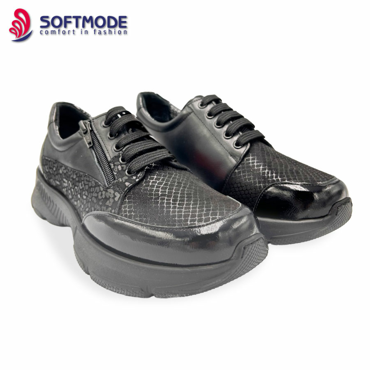 <span data-mce-style="color: rgb(0, 0, 0);" style="color: rgb(0, 0, 0);">Анатомічні жіночі кросівки Softmode 251006 (K-для дуже широкої стопи)&nbsp;</span>