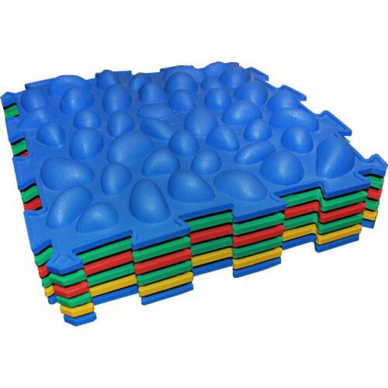 Массажный коврик Ортек Пазлы 6 элементов с эффектом морской гальки