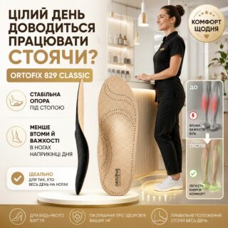Ортопедические стельки Ortofix (Ортофикс) 829 Classic для повседневной обуви