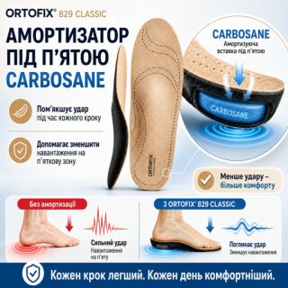 Ортопедические стельки Ortofix (Ортофикс) 829 Classic для повседневной обуви
