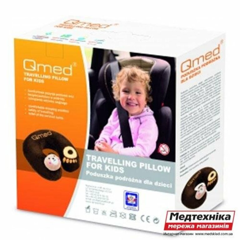 Подушка ортопедическая для путешествий QMED КМ-11 детская