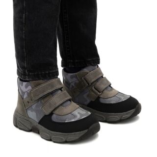 Детские Анатомические ботинки Ortomedica 812-03 профилактические серые