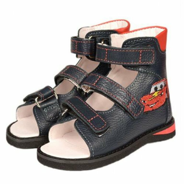 Лікувальні ортопедичні босоніжки Ortofoot 121 сині