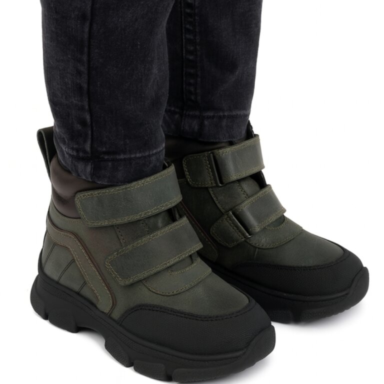 Дитячі Анатомічні черевики Ortomedica 364-07 профілактичні зелені