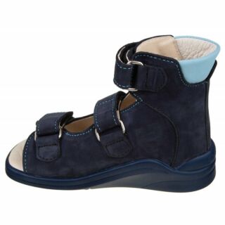 Лікувальні ортопедичні босоніжки Ortofoot 121 Active L синій нубук