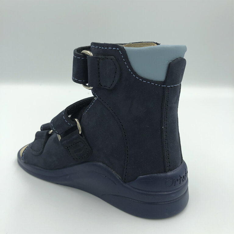 Лікувальні ортопедичні босоніжки Ortofoot 121 Active L синій нубук