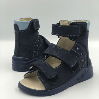 Лікувальні ортопедичні босоніжки Ortofoot 121 Active L синій нубук