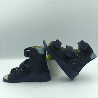 Лікувальні ортопедичні босоніжки Ortofoot 121 Active L синій нубук