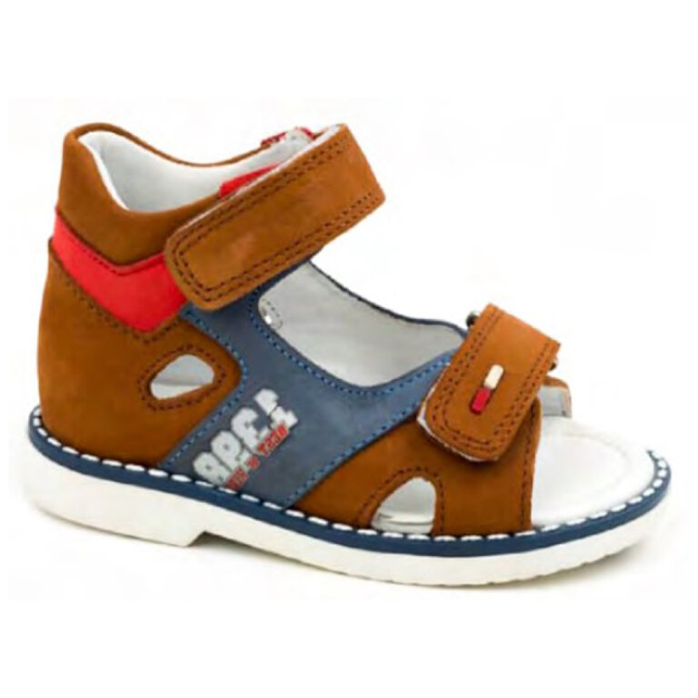 Дичячі Анатомічні босоніжки Ortomedica 132-01 руді