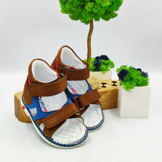 Дичячі Анатомічні босоніжки Ortomedica 132-01 руді