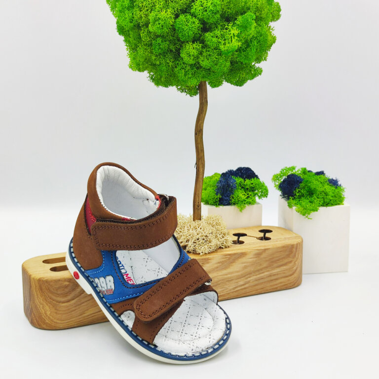 Дичячі Анатомічні босоніжки Ortomedica 132-01 руді