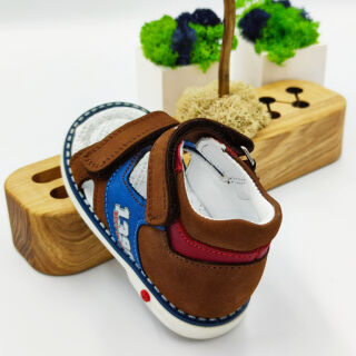 Дичячі Анатомічні босоніжки Ortomedica 132-01 руді