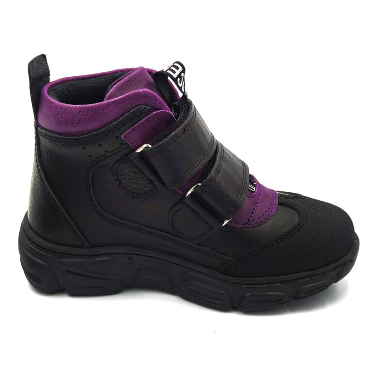 Дитячі Анатомічні черевики Ortomedica 359-02 профілактичні чорно-фіолетові