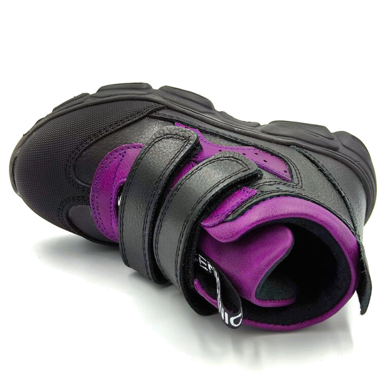 Дитячі Анатомічні черевики Ortomedica 359-02 профілактичні чорно-фіолетові
