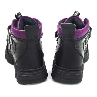 Дитячі Анатомічні черевики Ortomedica 359-02 профілактичні чорно-фіолетові