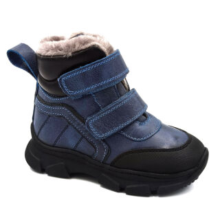 Дитячі Анатомічні черевики з хутром Ortomedica 364-05 профілактичні сині