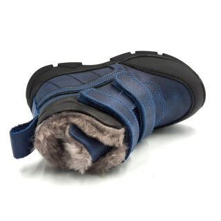 Дитячі Анатомічні черевики з хутром Ortomedica 364-05 профілактичні сині