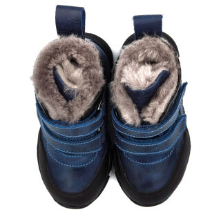 Дитячі Анатомічні черевики з хутром Ortomedica 364-05 профілактичні сині