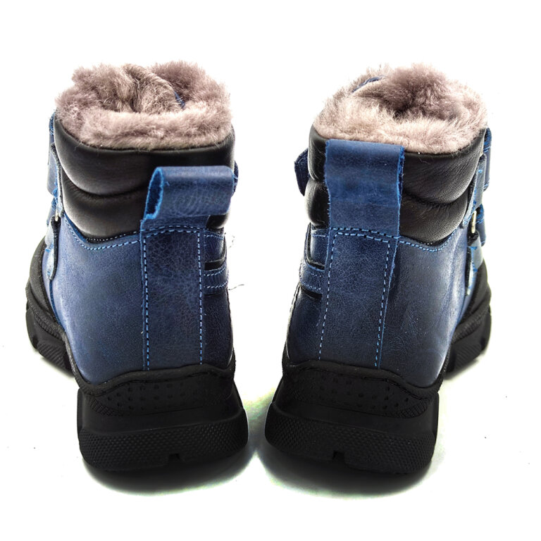 Дитячі Анатомічні черевики з хутром Ortomedica 364-05 профілактичні сині