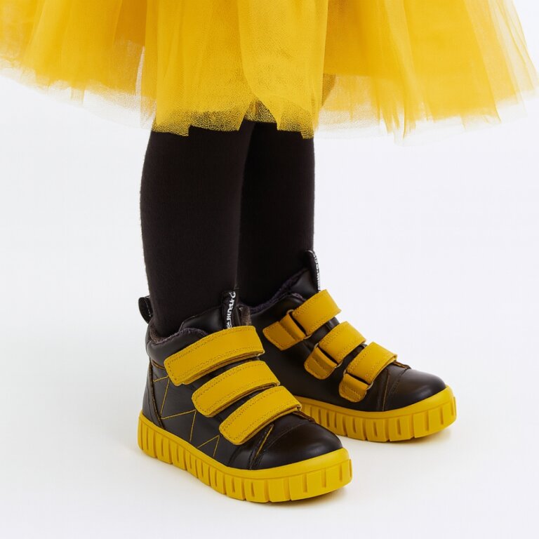 Дитячі Анатомічні черевики Ortomedica 250-02 профілактичні жовті