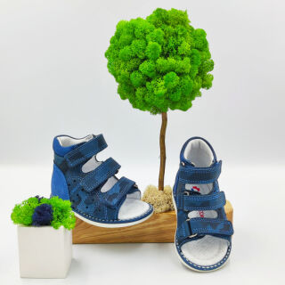 Дитячі Анатомічні босоніжки Ortomedica 135-06 сині