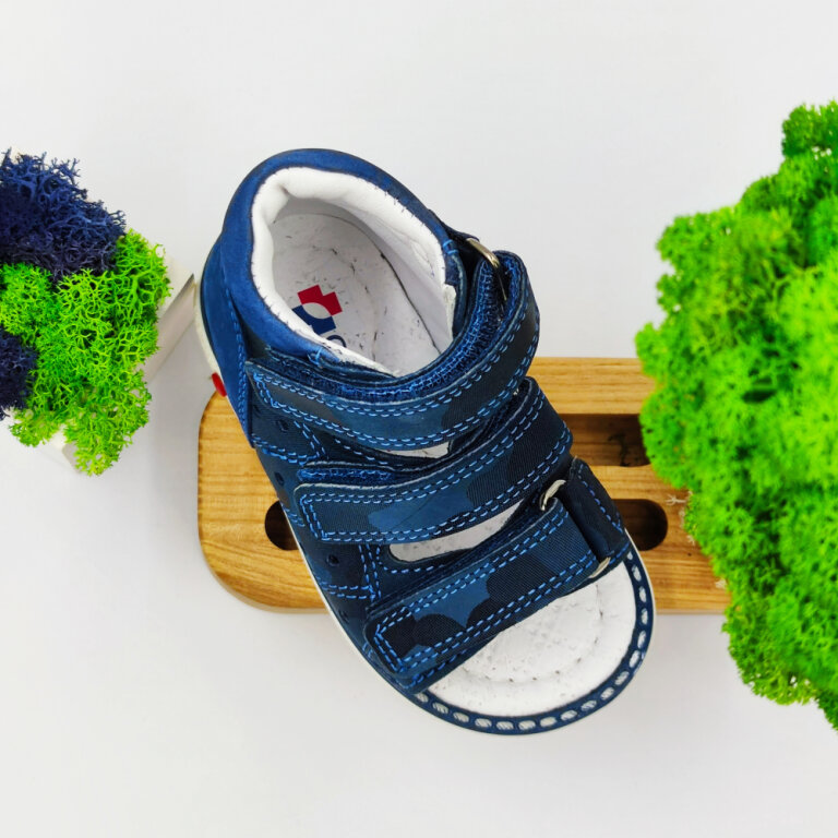 Дитячі Анатомічні босоніжки Ortomedica 135-06 сині