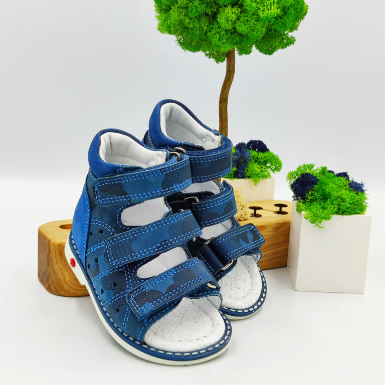 Дитячі Анатомічні босоніжки Ortomedica 135-06 сині