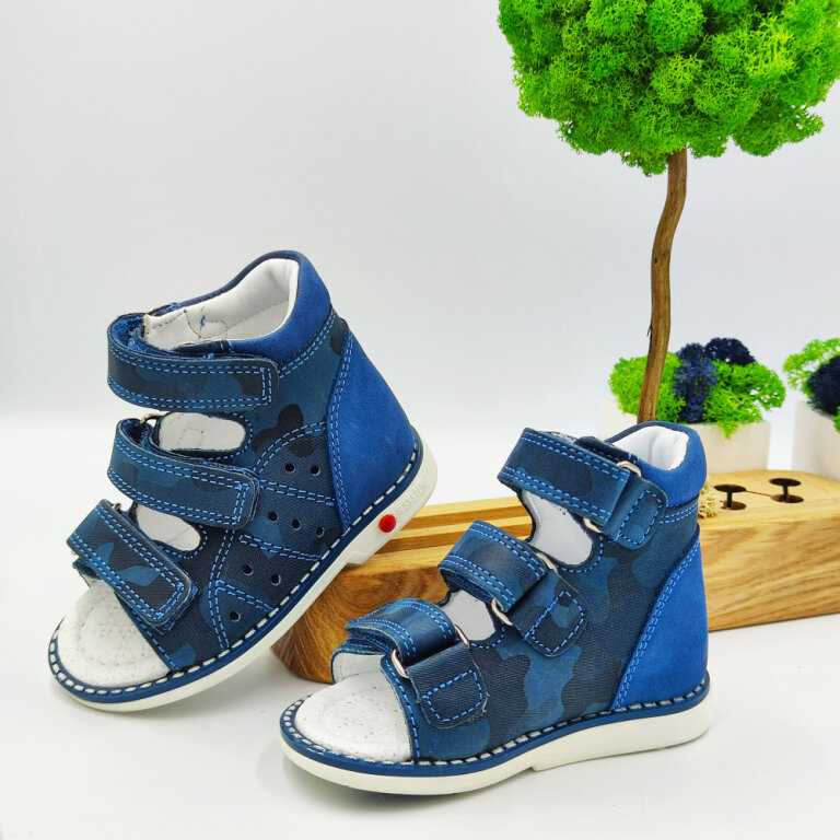 Дитячі Анатомічні босоніжки Ortomedica 135-06 сині