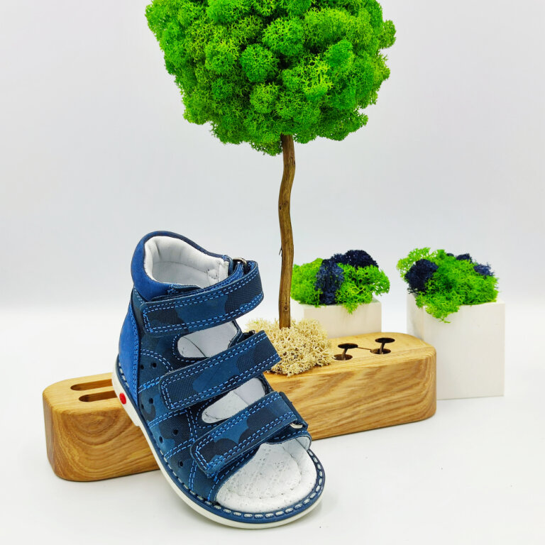 Дитячі Анатомічні босоніжки Ortomedica 135-06 сині