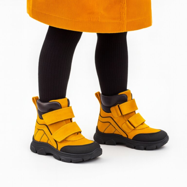 Дитячі Анатомічні черевики Ortomedica 364-01 профілактичні помаранчеві