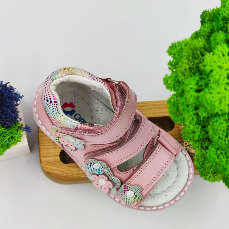 Босоножки Анатомические детские Ortomedica 230-01 анатомические, розовые