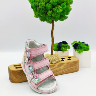 Босоножки Анатомические детские Ortomedica 230-01 анатомические, розовые