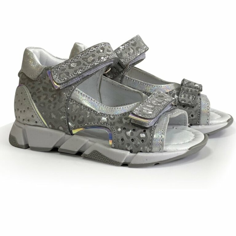 Дитячі Анатомічні босоніжки, сріблясті (Оспінарджі) 151-03